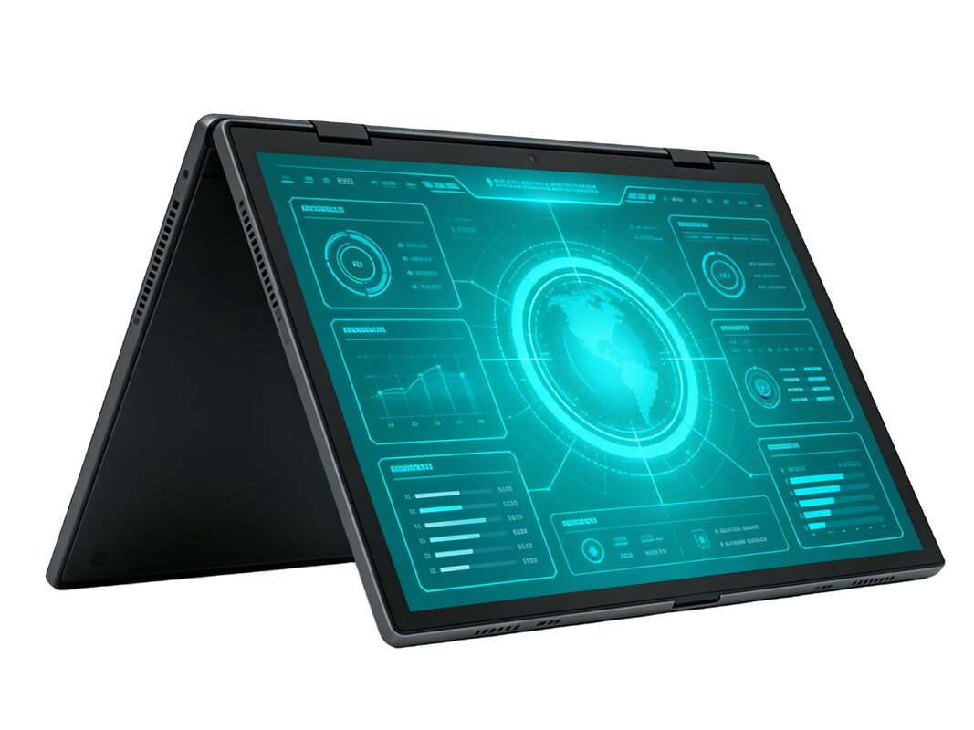 Aether 2026 New Upgraded 14inch Dual Screen Gaming Laptop Intel Processor 360 Flip Design High Efficiency Powerful