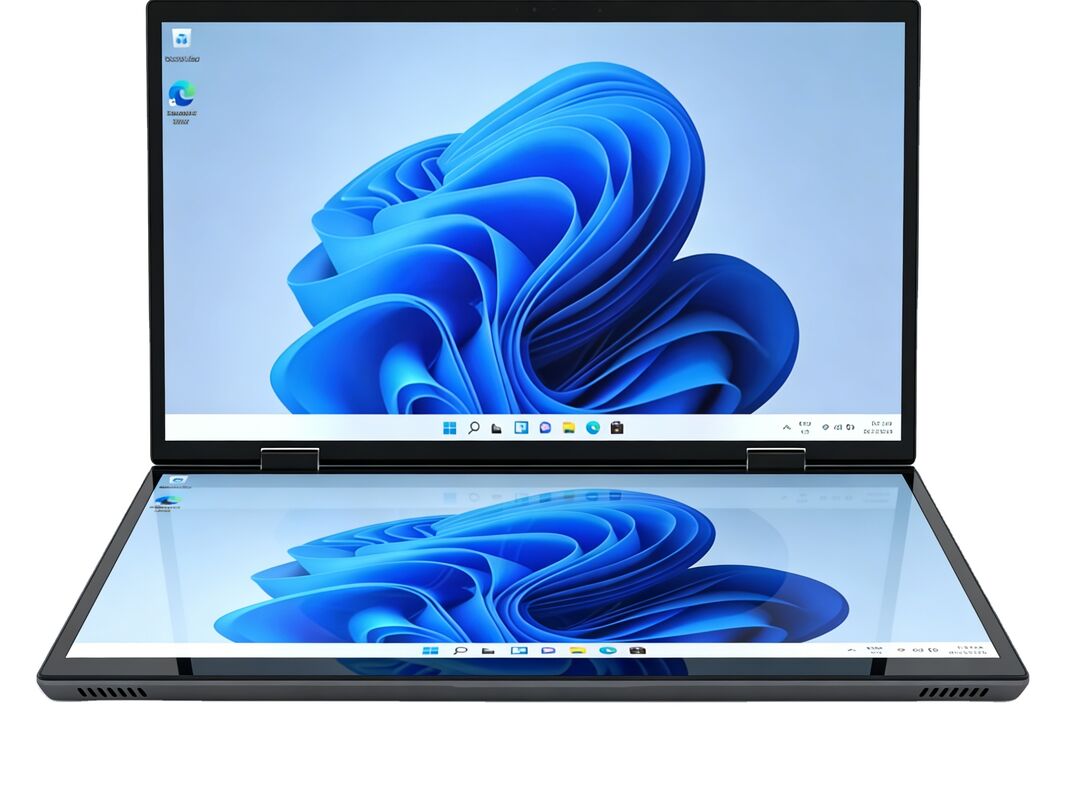 2026 Upgraded DualScreen Laptop Touch for Stock Trading Data Comparison 360 Flip Design HighEfficiency Turbo Cooling