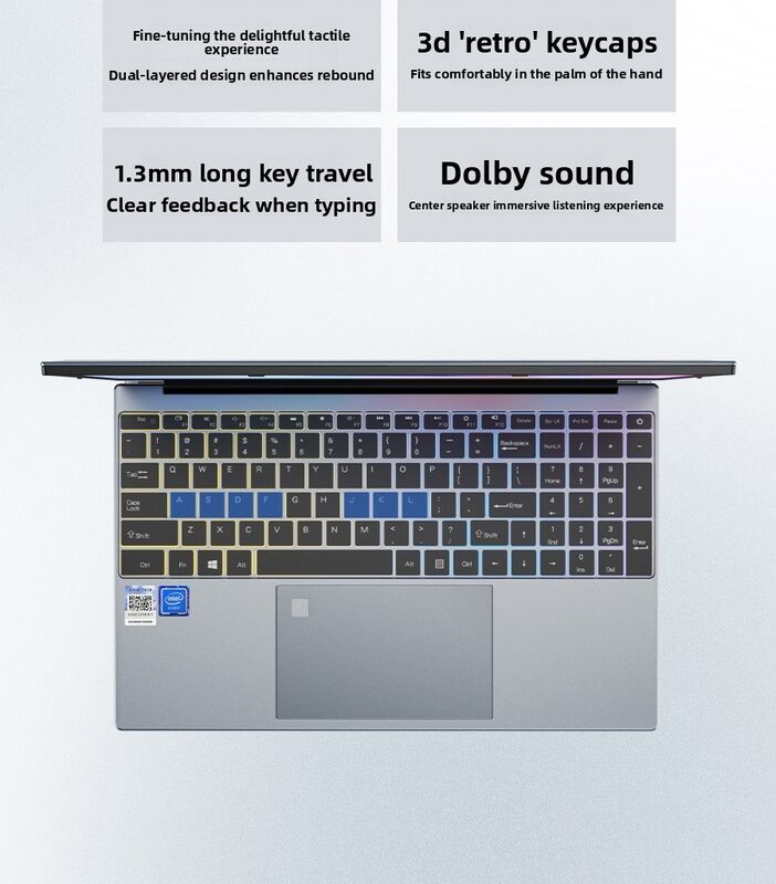 15.6inch IPS Display Business Laptop with Camera  English Keyboard for Gaming  Office Use Students 256GB 512GB 1TB 2TB SSD