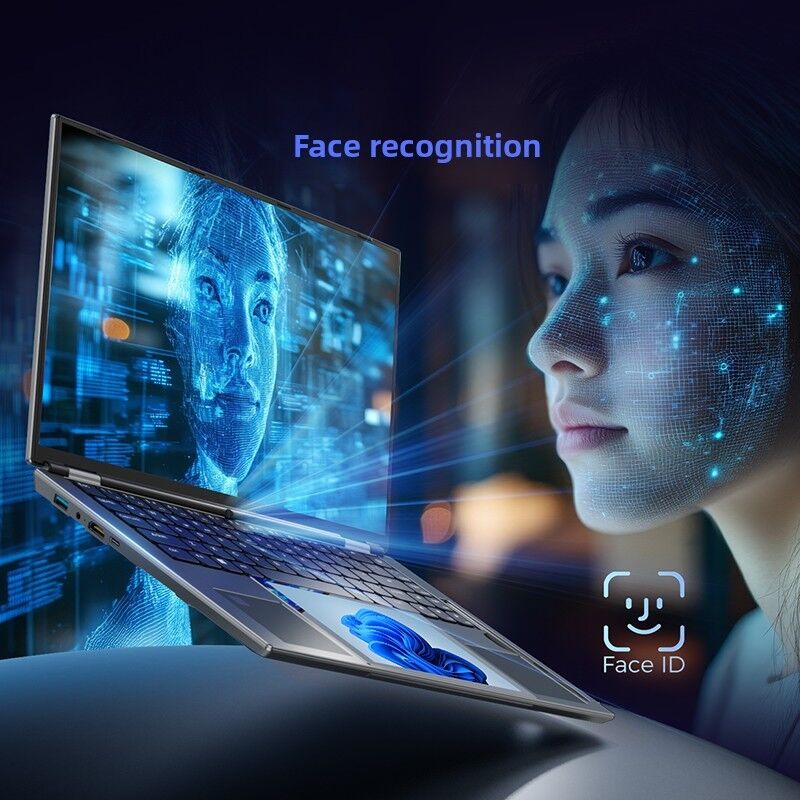 New 15.6 7 Inch Dual Screen Business Laptop Intel N150 Facial Recognition Camera 180 Degree Flip Wholesale Customizable