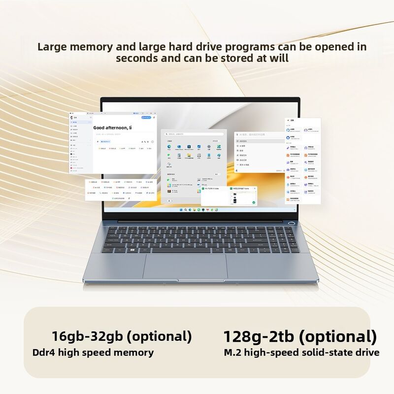 New Aether 15.6Inch 90Hz IPS Gaming Laptop with SSD Storage Windows 11 AMD R5 Processor English Keyboard
