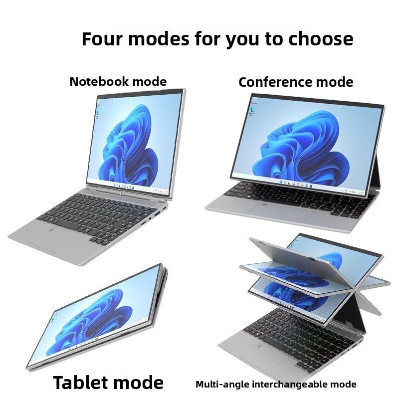 Factory Direct 14 Inch Laptop Special Price Intel Celeron Quad Core SSD 360 Degree Business Student PC Windows 10 11