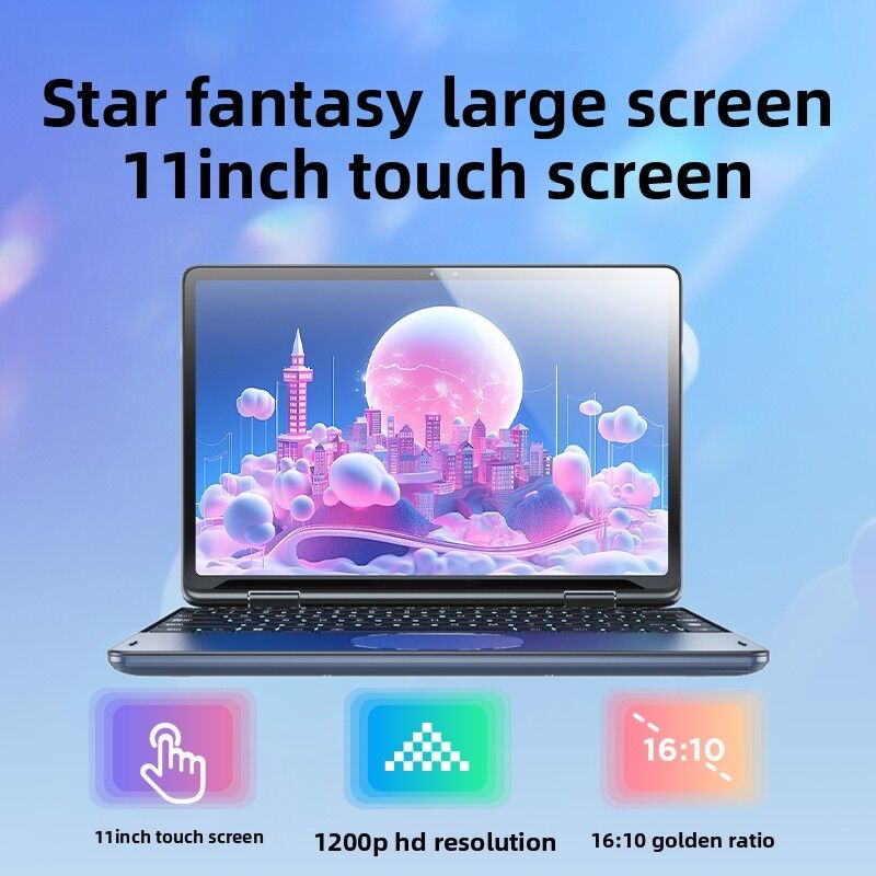 Factory New  Intel 11Inch IPS Business UltraThin Portable Notebook Windows10 11 DDR4 Narrow Bezel 360Foldable Facial Recognition