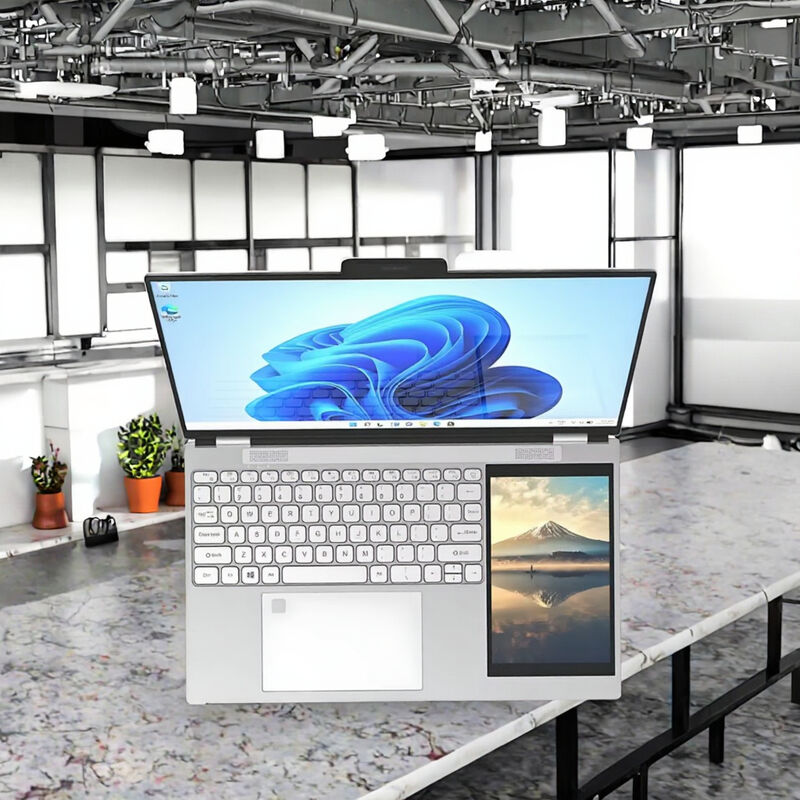 15.6  7 Inch Double Monitor Laptop Brand New 7 Inch Touchscreen IPS Quad Core Intel N95 16GB DDR4 English Windows 10 SSD