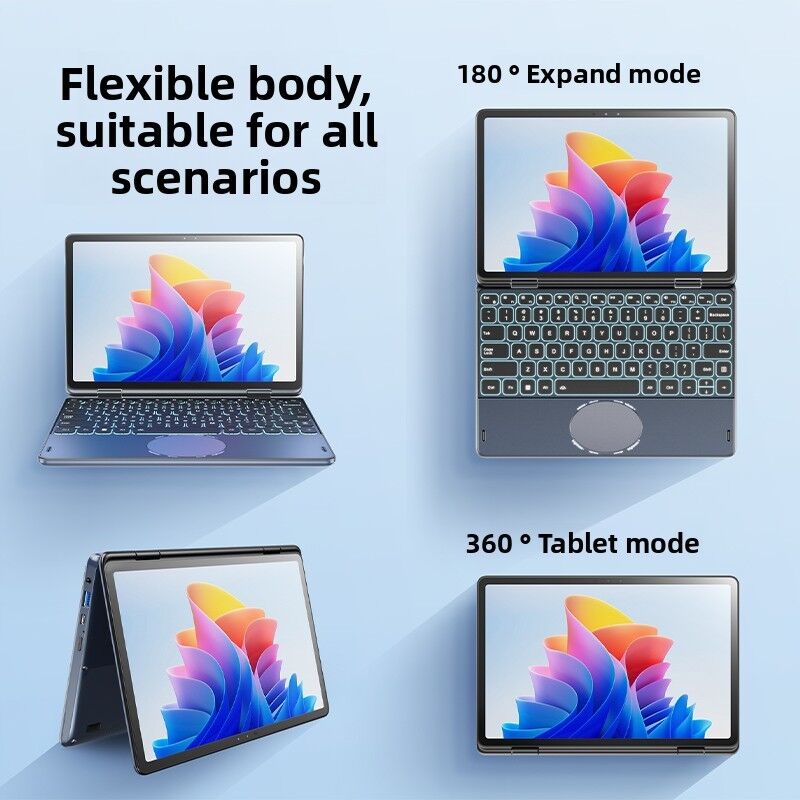 Aether Factory 11Inch IPS DDR4 Business UltraThin Portable Laptop Windows 10 11 Intel N100 New Narrow Bezel 360 Degree Flip