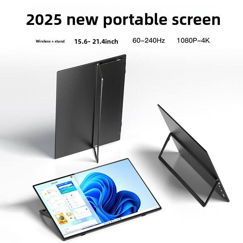 2026 New Portable 23.8 Inch IPS LED Backlit Type C 100Hz 6ms Response Monitor Stand PC Expansion Display for Switch