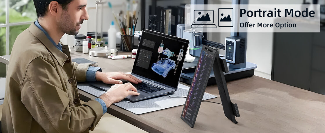 Portable 14 Inch IPS C External Extended Display Full HD 1920x1080 Resolution 60Hz Refresh Rate for Laptop Home Work Study Use