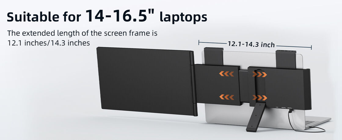Laptop Extended Screen 14 Inch Portable External Display for Laptop Home Office Design Editing Work