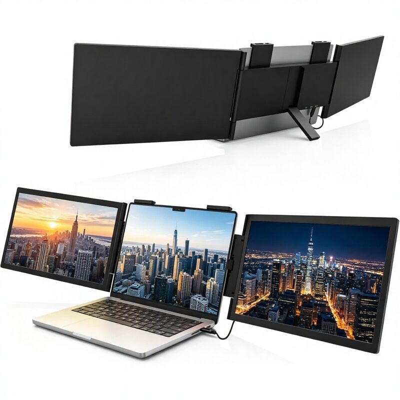 Wholesale Customizable 14Inch LED Backlit Dual Monitor 6ms Response Time Stock Trading Multi Display