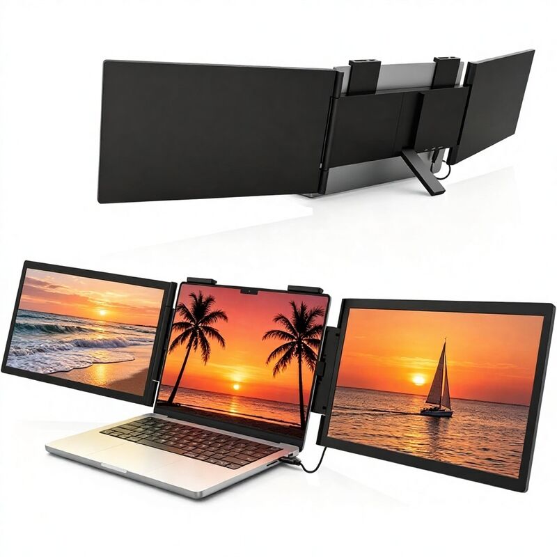 High Cost Performance Source Factory 14Inch Folding Dual Screen Laptop Expansion Portable Monitor