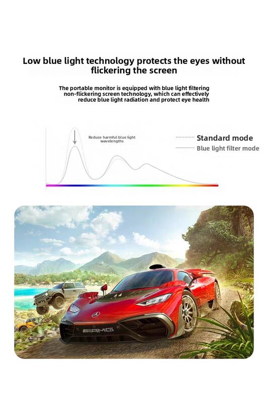 2026 New Style 6ms Fast Response 100Hz 21.4Inch IPS Portable Display Type-C Speaker for Home Office Gaming
