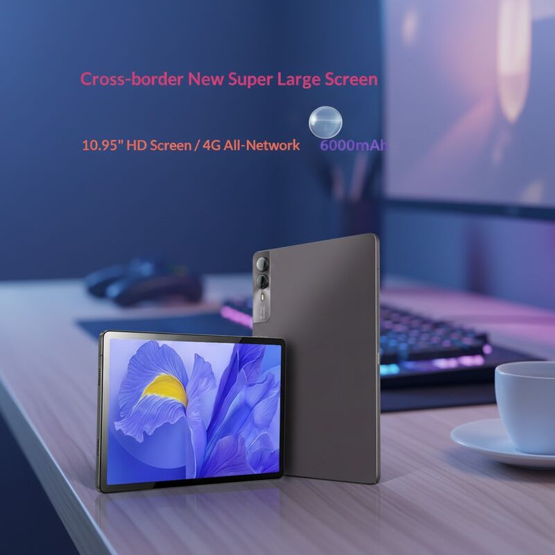 10.95-inch Octa Core 1.8GHz Processor 6GB RAM Android Tablet Slim Large Screen TV Series Gaming Entertainment Pad 1-Year