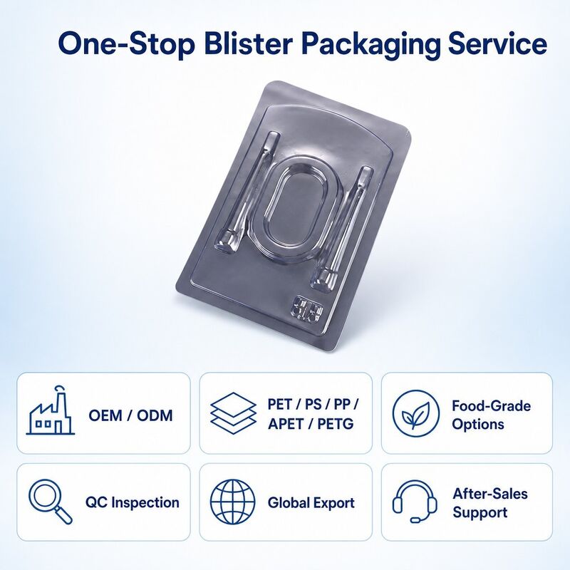 Custom Thickened PET Transparent Blister Tray  Packaging Box Inner Tray  Blister Factory Direct Supply