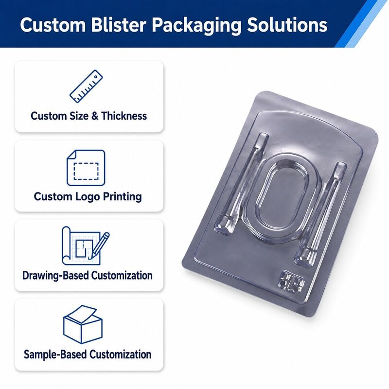 Custom Thickened PET Transparent Blister Tray  Packaging Box Inner Tray  Blister Factory Direct Supply