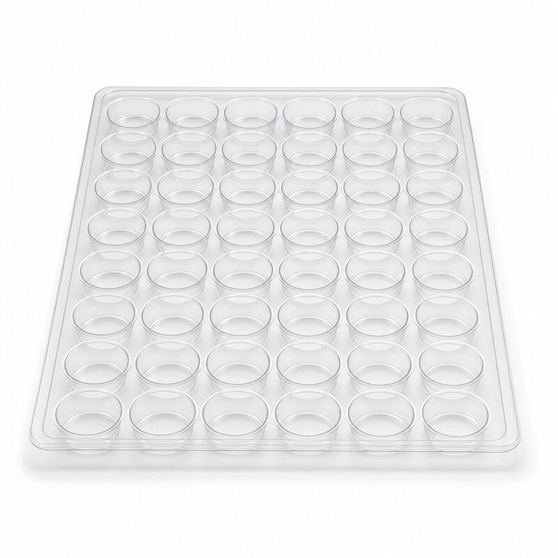 Custom Clear PET Blister Tray 6x8 Cell Matrix Packaging Recyclable Eco Friendly Design for Consumer