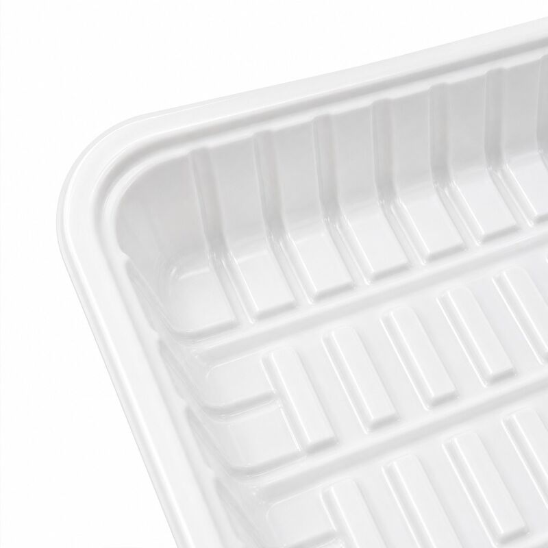 Disposable PET Fresh Food Tray Thickened Thermoformed Blister Box for Fruit Meat Vegetable Supermarket Pet Container for Food