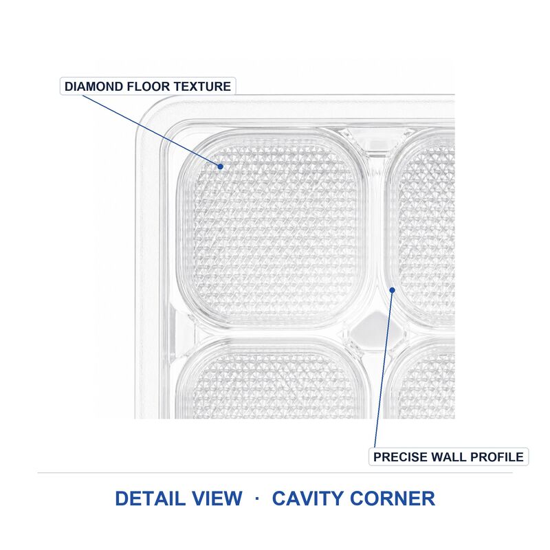 Transparent Blister Packaging Box for Chocolate Pastry With Plastic Inner Tray Food Container Custom Pet Container for Food