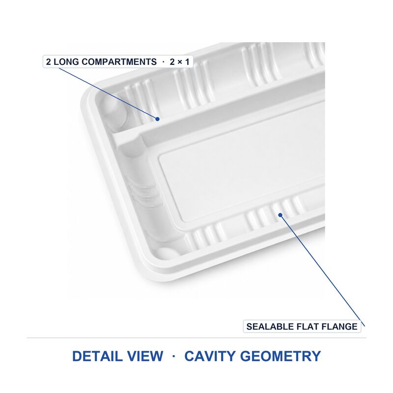 Disposable PET Fresh Food Tray Thickened Thermoformed Blister Box for Fruit Meat Vegetable Supermarket Pet Container for Food