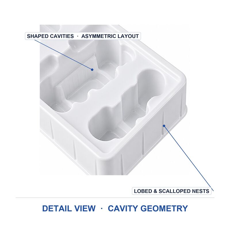 Small Plastic Box Insert for Beauty Personal Care Products Blister Inner Tray Custom Cosmetics Packaging Manufacturer