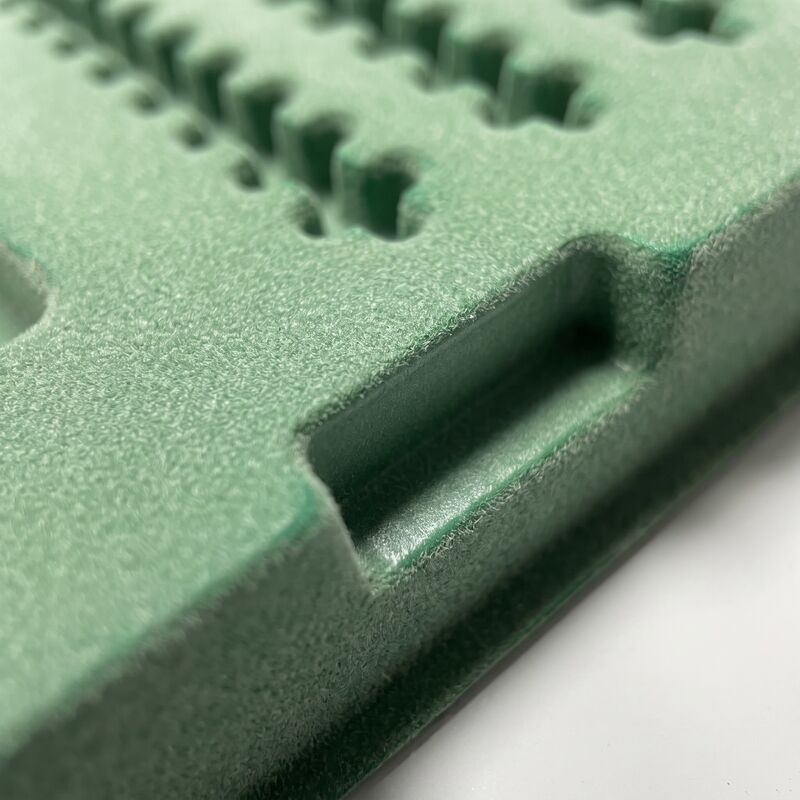Custom Green Flocked Board for Electronic Components Packaging Protection Polystyrene Sheet Wholesale and Factory Use