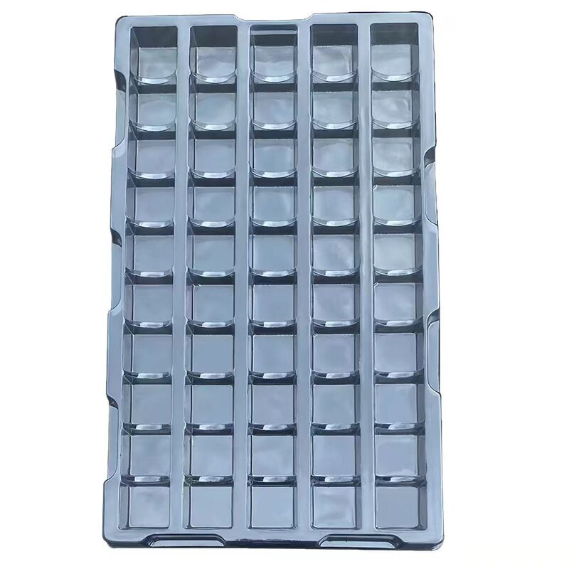Transparent Antistatic PVC Blister Tray Turnover Disposable Packaging Box for Makeup and Consumer Electronics