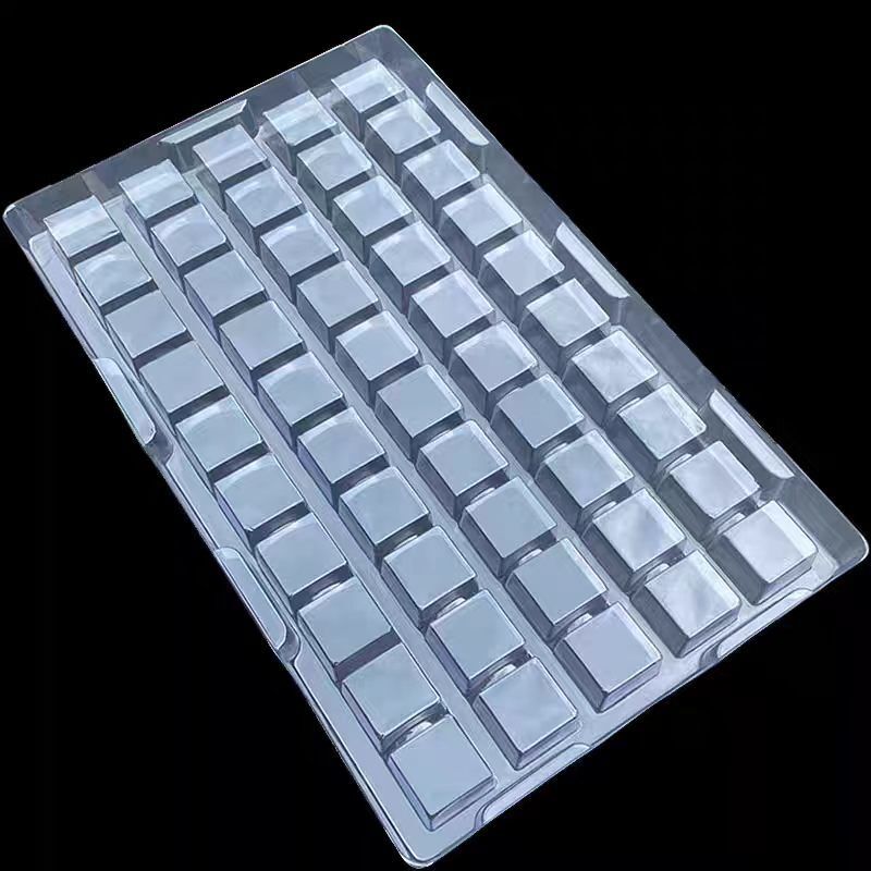 Transparent Antistatic PVC Blister Tray Turnover Disposable Packaging Box for Makeup and Consumer Electronics