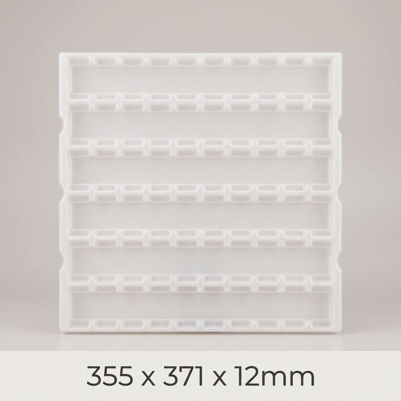 Natural PP Anti Static Blister Tray ESD Plastic Turnover Tray for Electronic Components Parts Packaging