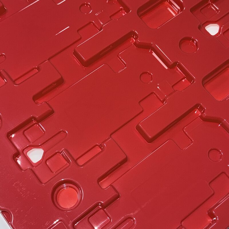 Anti-static Red Opaque PET Tray 1.2mm Thick ESD Safe Custom Made