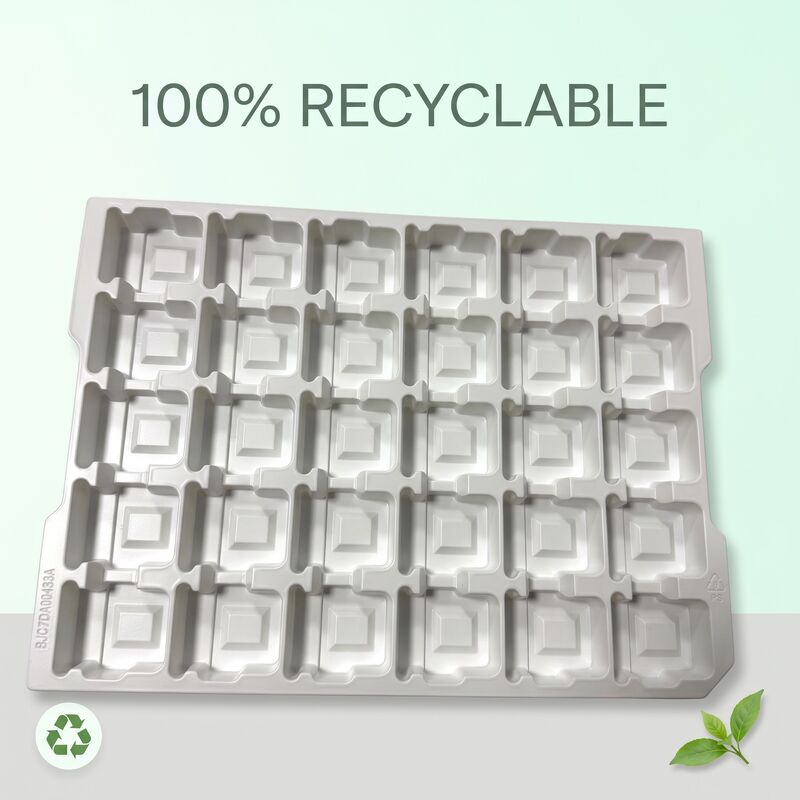 White Blister Tray PS  Scratch Resistant Shock Absorption Industrial Turnover Packaging Tray