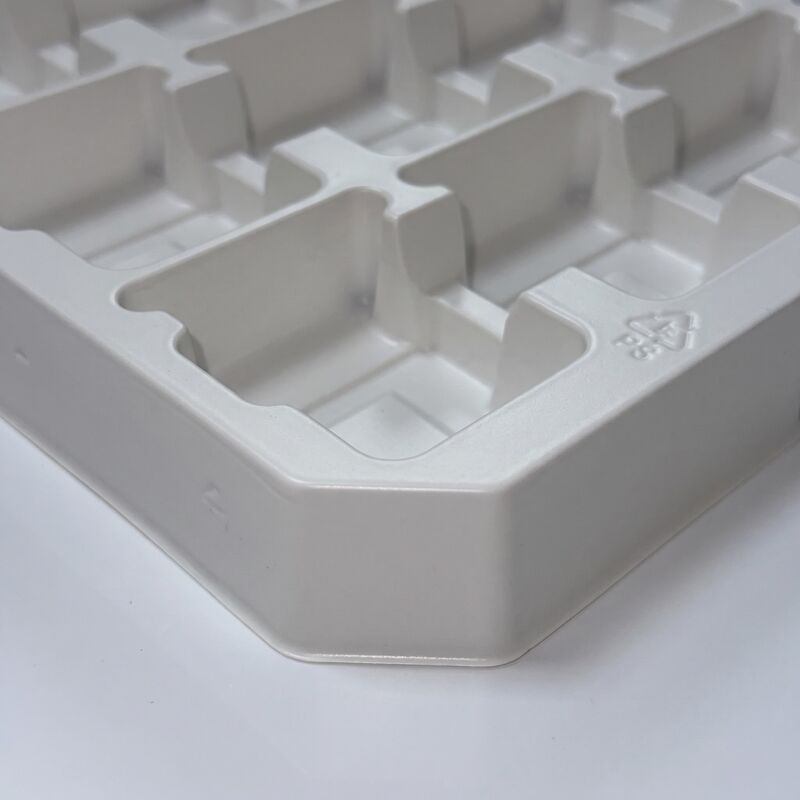 White Blister Tray PS  Scratch Resistant Shock Absorption Industrial Turnover Packaging Tray
