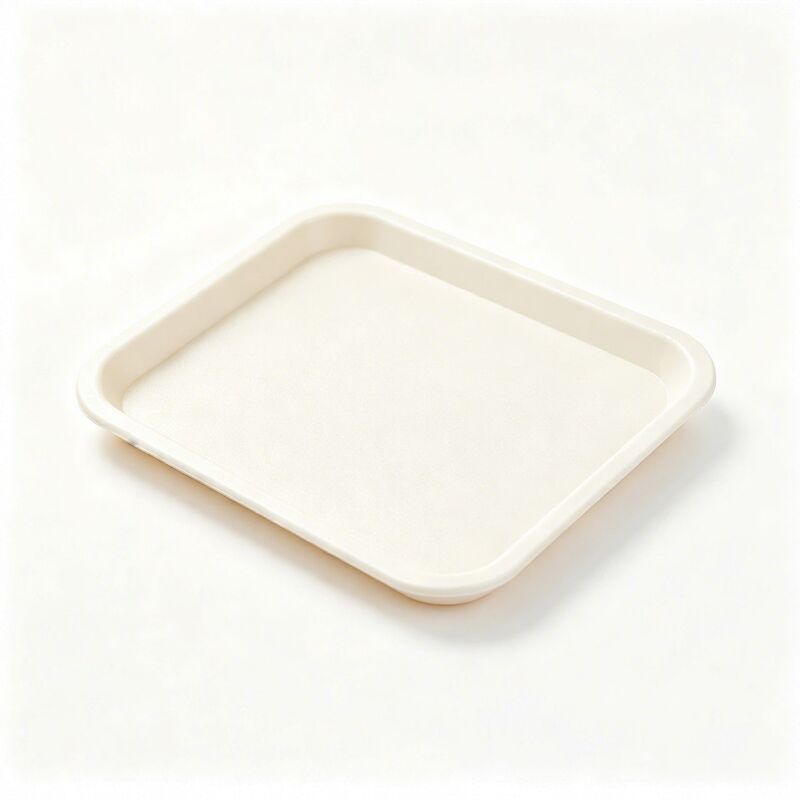 Canteen Hotel Rectangular Plastic Serving Tray Non Slip Thick Catering Shop Food Serving Storage Tray