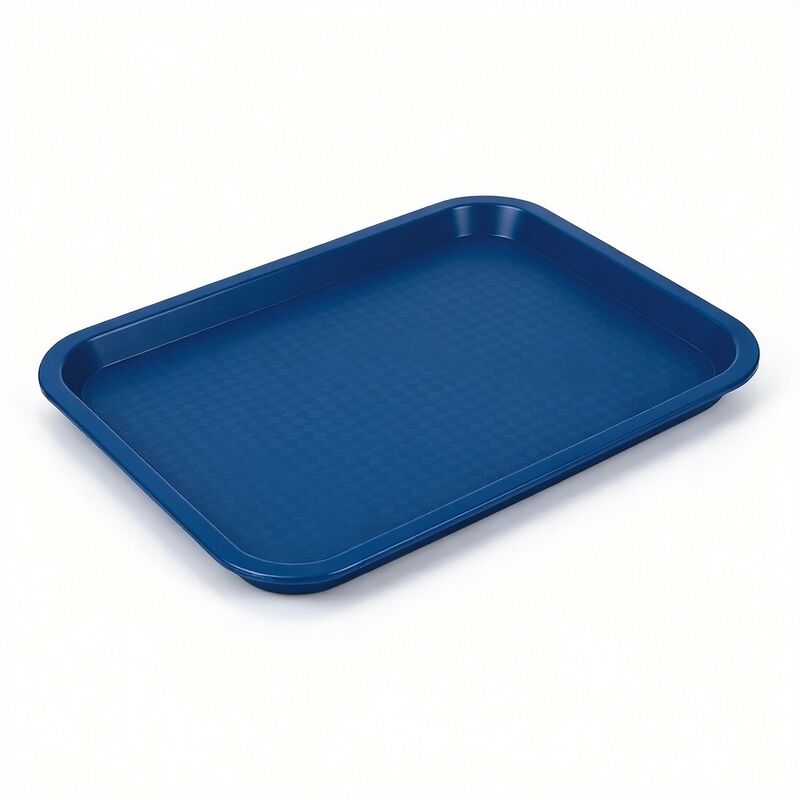 Canteen Hotel Rectangular Plastic Serving Tray Non Slip Thick Catering Shop Food Serving Storage Tray