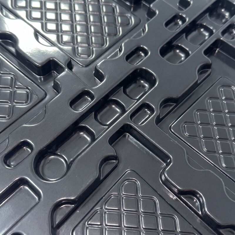 Custom Molded PET Turnover Tray For Sensor Components Packaging ESD Anti Static Blister Tray