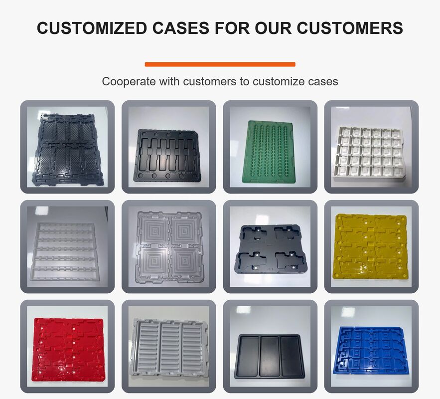 Recyclable Conductive Anti-Static Custom Blister Packaging Tray, Suitable for Consumer Electronic Products