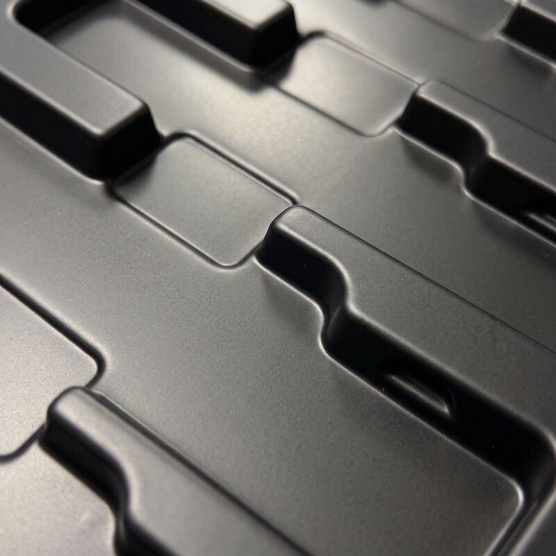 Custom Thickened PS Black Blister Tray  Blister Base Insert for Electronic Components Packaging