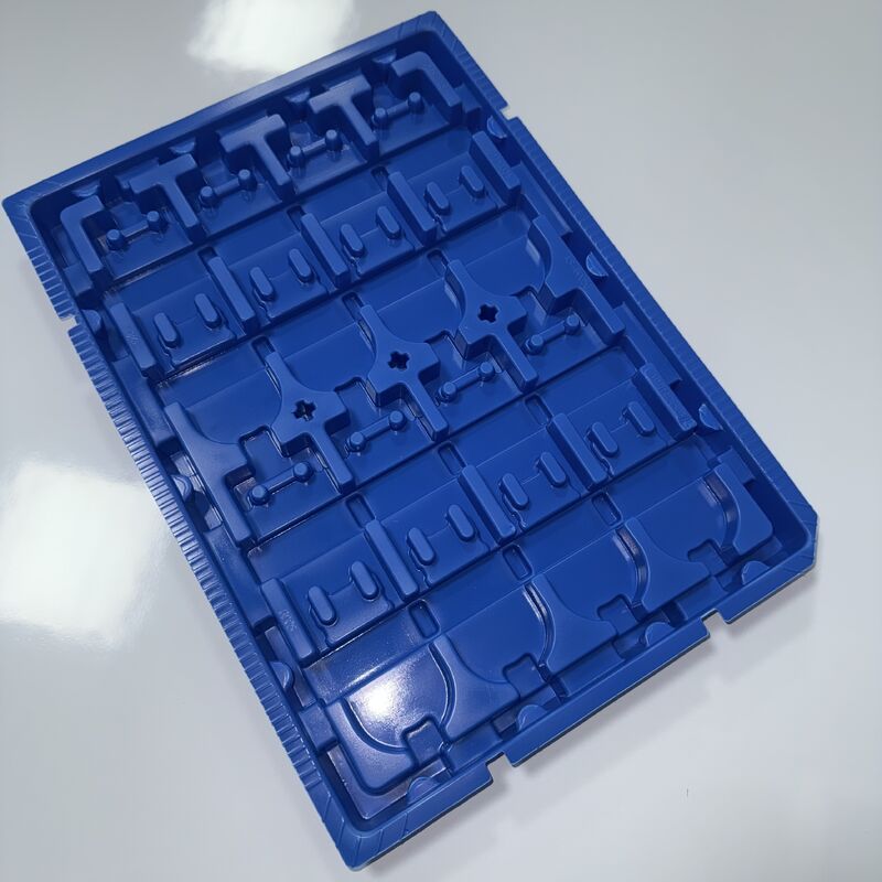1.5mm Thickness Anti-static ABS Storage Tray Blue ESD Safe for Electronics PCB Assembly Custom Made Environmental Protection