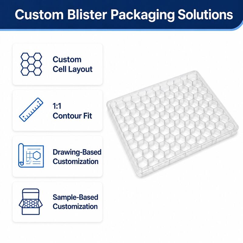 PET Thermoformed Plastic Tray for Auto Parts Automotive Components Protective Packaging Insert Box
