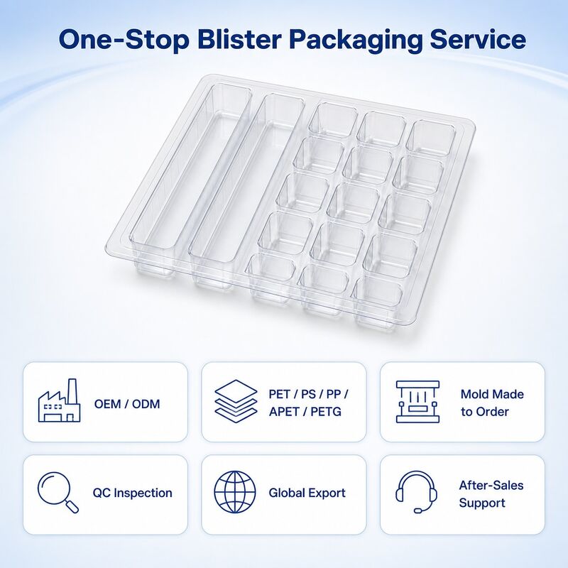 Custom Disposable Antistatic Blister Trays for Consumer Electronics Automotive Parts Packaging Logistics Use Customized Options