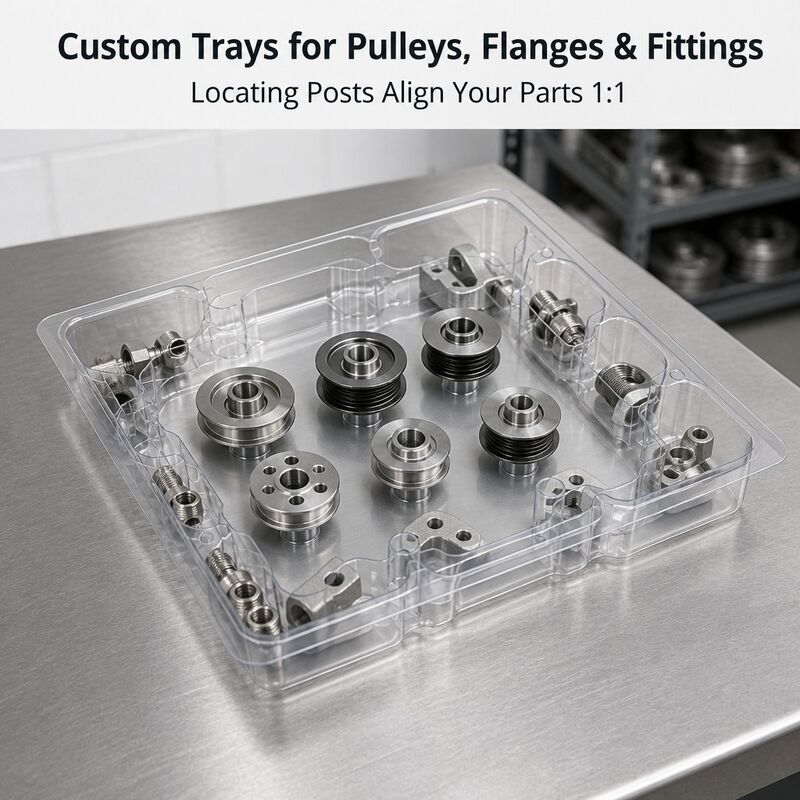 PET Packaging Tray for Car Spare Parts Garage Workshop Tools Organizing Box Vacuum Formed Plastic Insert Wholesale