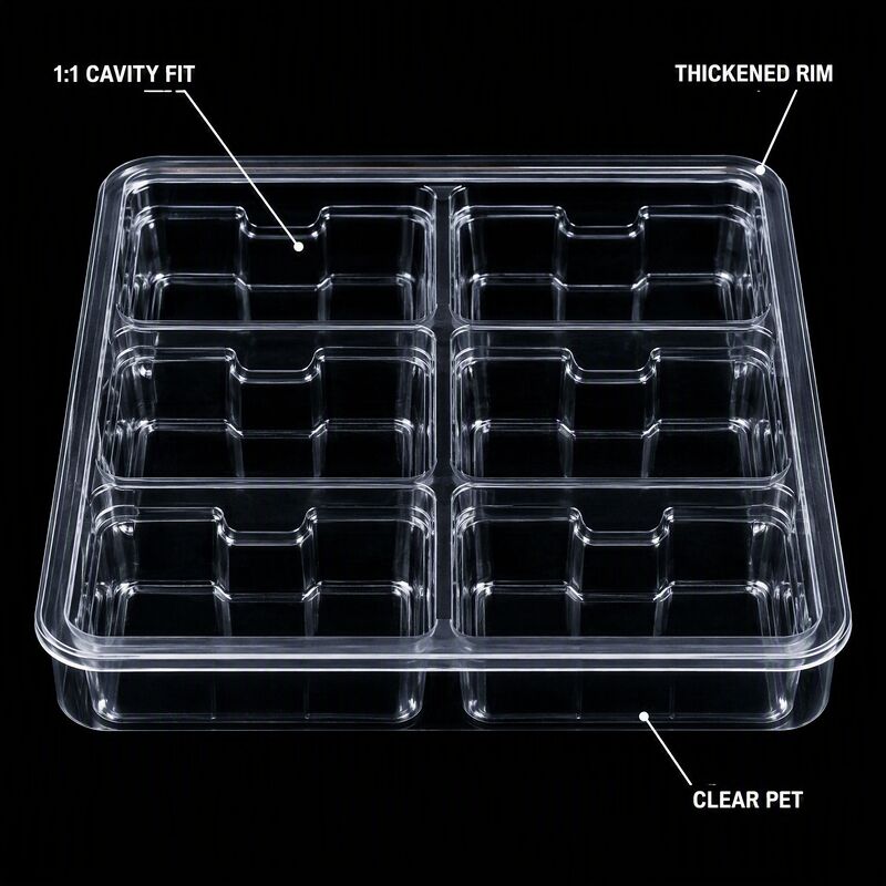 Custom  Antistatic PET Blister Trays 5mm for Consumer Electronics Automotive Parts Packaging Industrial Use Customized