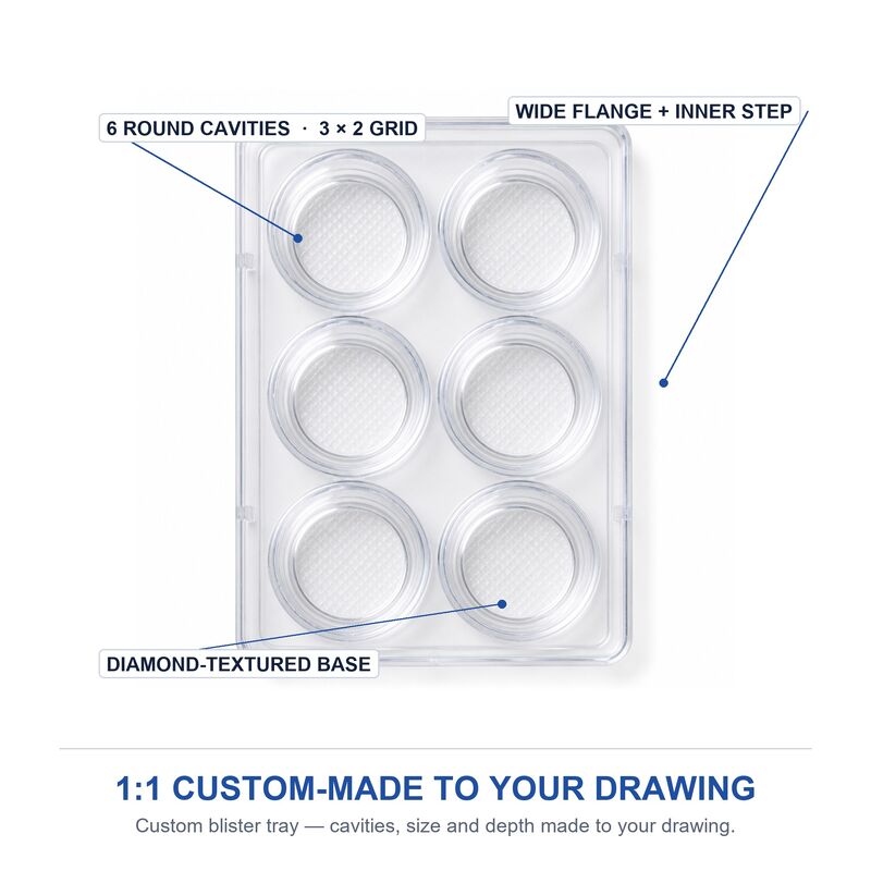 Custom Blister Packaging Plastic Box With PET Liner for Hardware Transparent Tray Manufacturer Wholesale