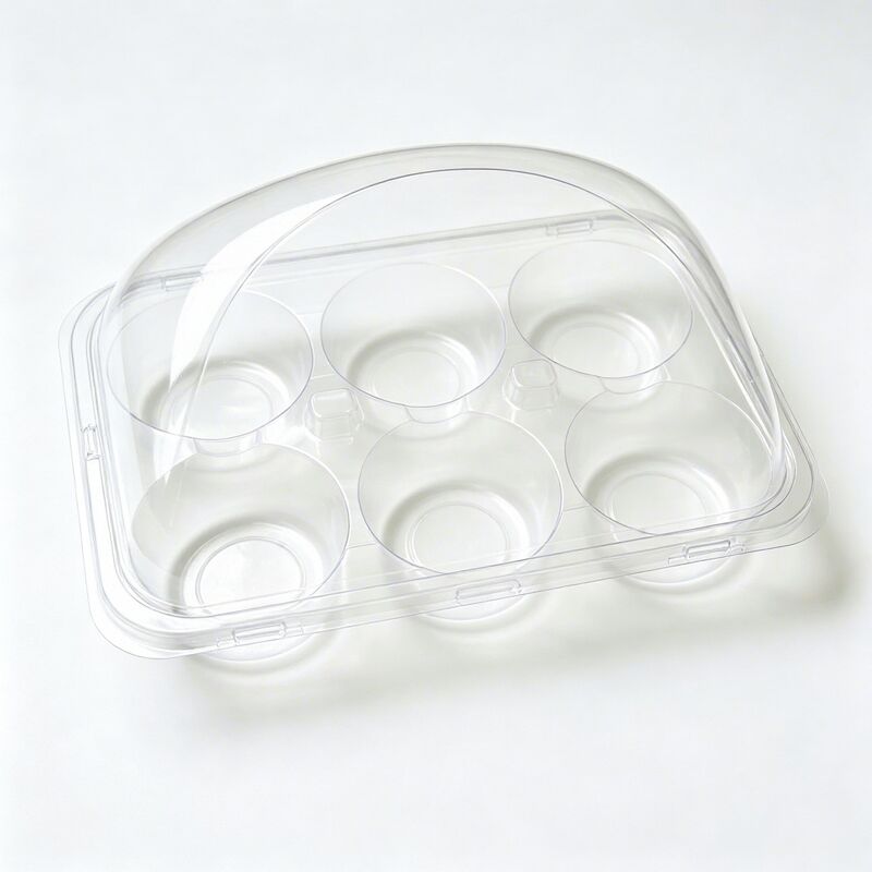 Custom Clear Food Grade Blister Packaging Box Multi Cavity Compartment for Bakery Pastry Dried Fruit Packing