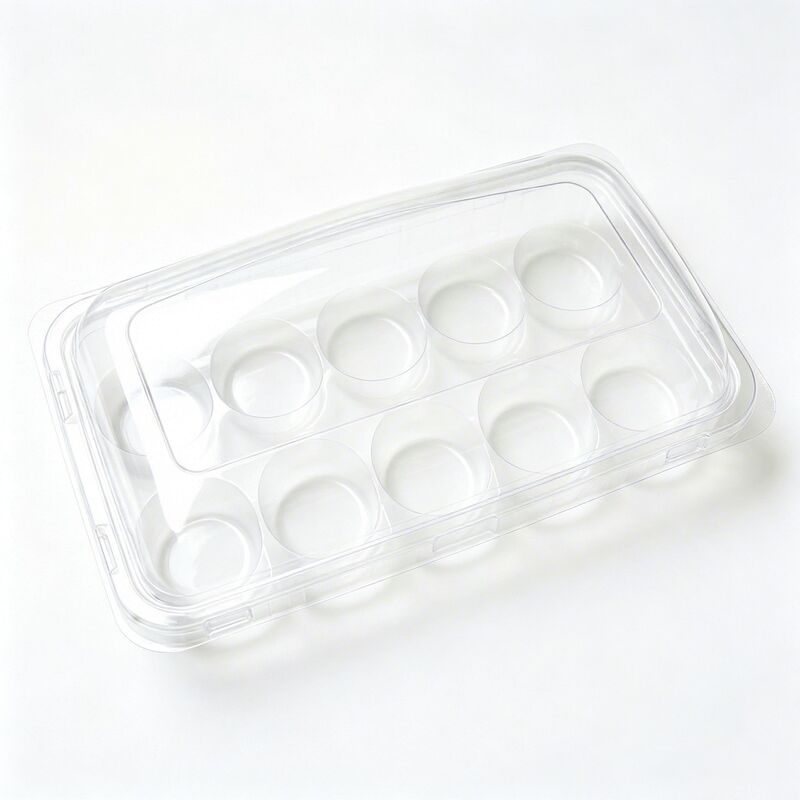 Factory Custom Food Grade Clear Blister Box With Lid Multi Compartment for Fresh Snack Food Storage Packing
