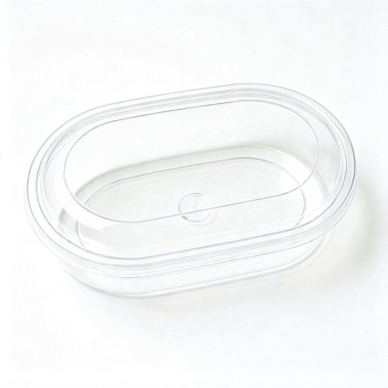 Customizable Clear Food Blister Box Multi Compartment With Lid for Snack Nut Pastry Outer Packaging Container