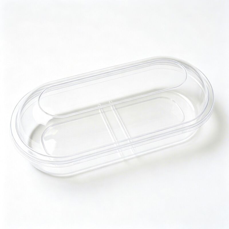 Clear Multi Cavity Food Grade Blister Box Factory Custom Compartment Structure for Candy Dried Snack Tray
