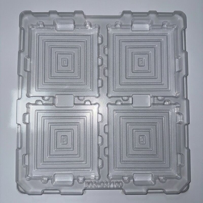 0.8mm White PET Blister Tray Source Factory Custom Insert Tray for Consumer Electronics Precision Parts Packaging OEM