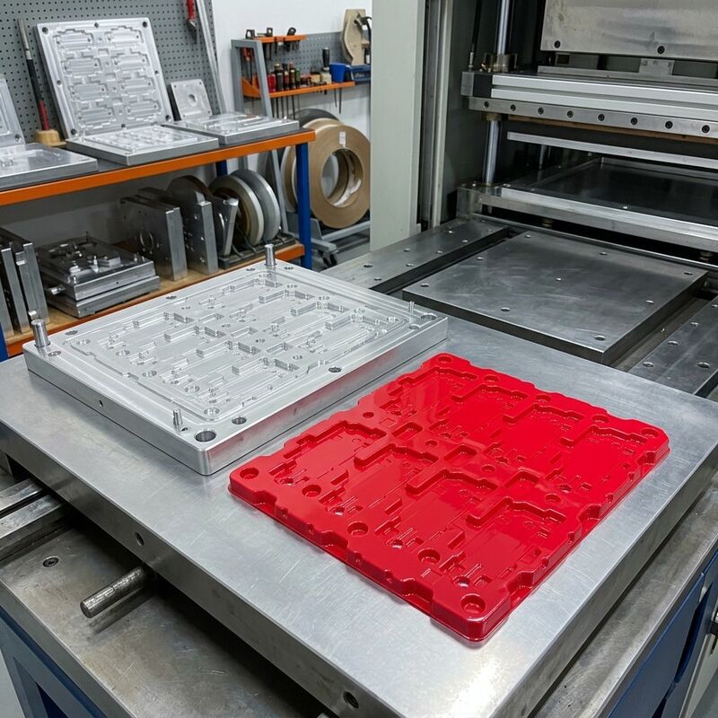 Custom Plastic Insert Blister Tray PET ABS PP PS Vacuum Formed for Precision Electronic Components Storage Packaging
