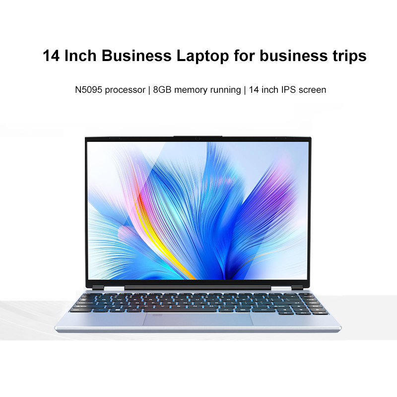 14inch IPS Display Business Laptop Thin Light Highperformance Gaming Notebook SSD Storage for Gaming Office Student Use