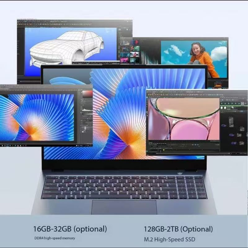 2026 New High Quality High Performance 2 in 1 Gaming Business Laptop 16 Inch IPS Eye Care SSD Intel Celeron