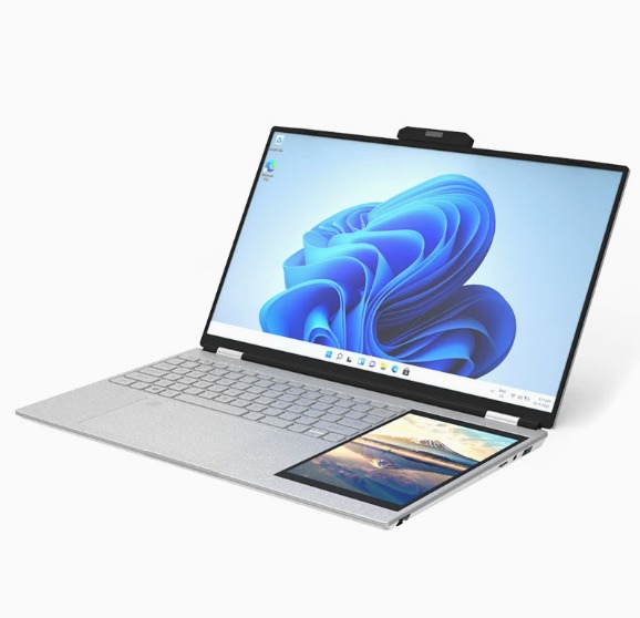 Aether Intel Celeron Quad Core 15.6inch and 7inch IPS Full HD Display SSD Storage Win11 or Win10 Dual Band WiFi Camera